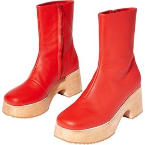 Charlotte Stone Clog Boots Isla in Vamp Size 7 NIB with Tote Bag